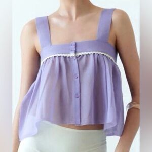 Zara Limited Edition Bohemian Tunic Top. NWT